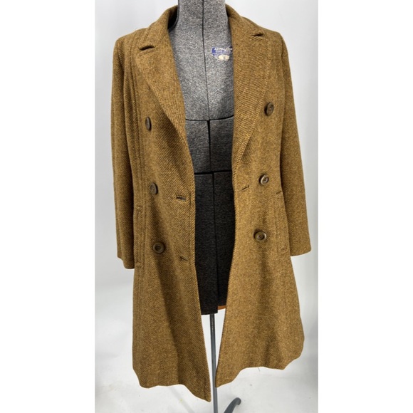 Ken Whitmore, vintage 50s double breasted wool mid length coat 10/M - Picture 8 of 14